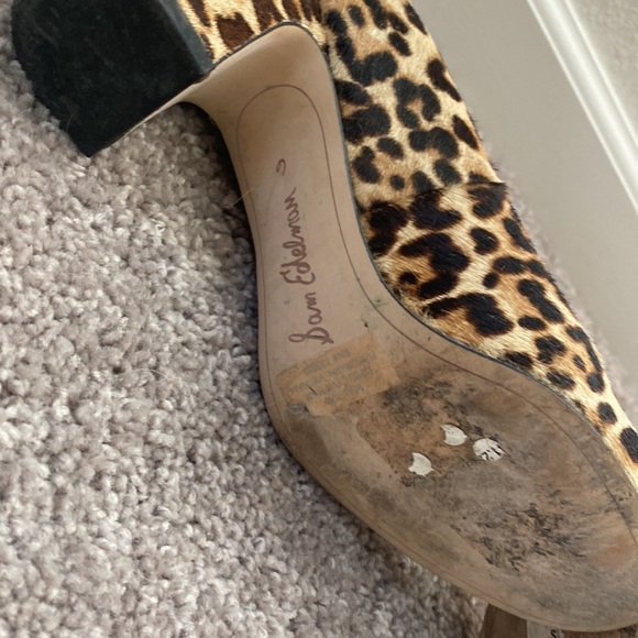Sam Edelman animal print leopard pumps size 6 - Picture 3 of 6